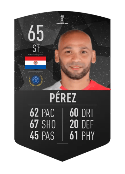 Dionicio Pérez CONMEBOL SUDAMERICANA 65 OVR