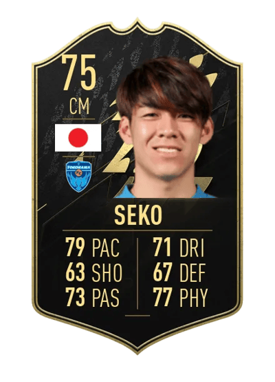 Tatsuki Seko Team of the Week 75 OVR