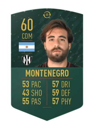 Mateo Montenegro WILDCARD TOKEN 60 OVR