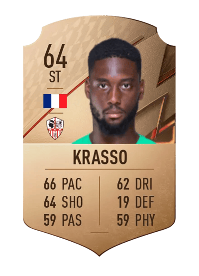 Jean-Philippe Krasso Rare 64 OVR