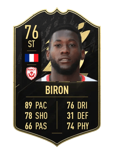 Mickaël Biron Team of the Week 76 OVR