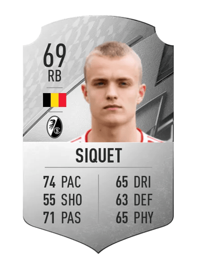 Hugo Siquet Rare 69 OVR