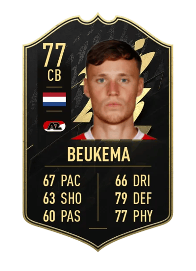 Sam Beukema Team of the Week 77 OVR