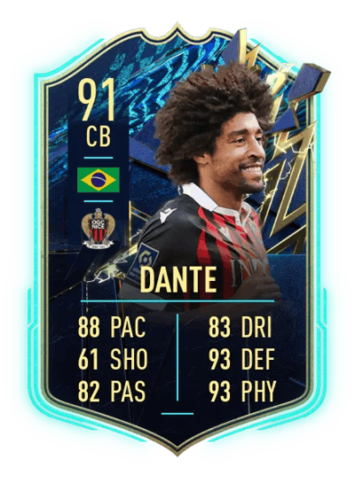 Dante Team of the Season 91 OVR