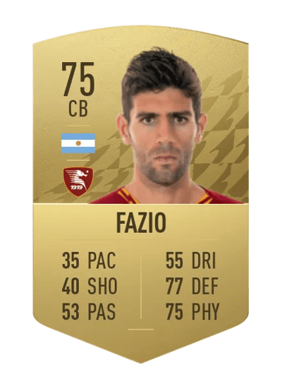 Federico Fazio Common 75 OVR