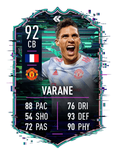 Raphaël Varane Flashback Player 92 OVR