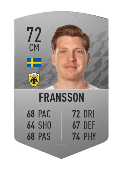 Alexander Fransson Common 72 OVR