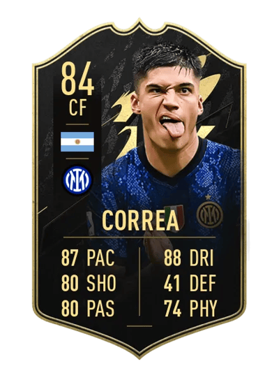 Joaquín Correa Team of the Week 84 OVR
