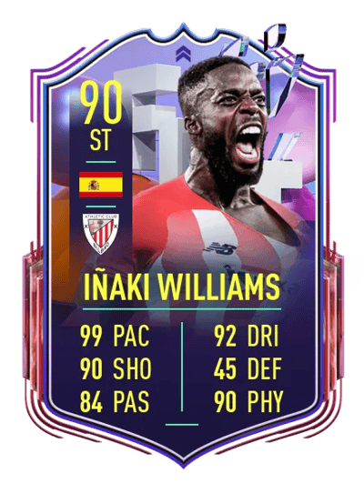 Iñaki Williams Fantasy FUT Upgrade 90 OVR