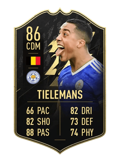 Youri Tielemans Team of the Week 86 OVR