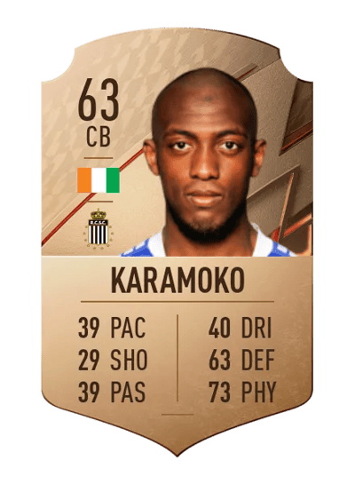 Ben Kantie Karamoko Rare 63 OVR