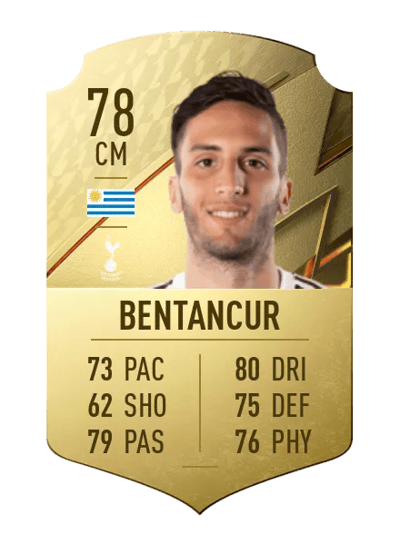 Rodrigo Bentancur Rare 78 OVR