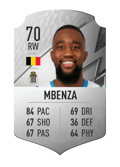 Isaac Mbenza Rare 70 OVR