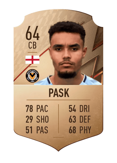 Josh Pask Rare 64 OVR