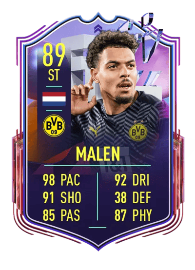 Donyell Malen Fantasy FUT Upgrade 89 OVR