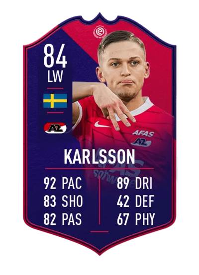 Jesper Karlsson POTM EREDIVISIE 84 OVR