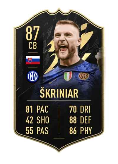 Milan Škriniar Team of the Week 87 OVR