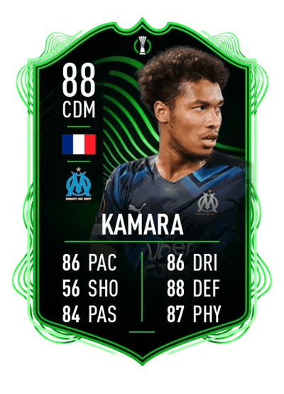 Boubacar Kamara UECL Road to the Final 88 OVR