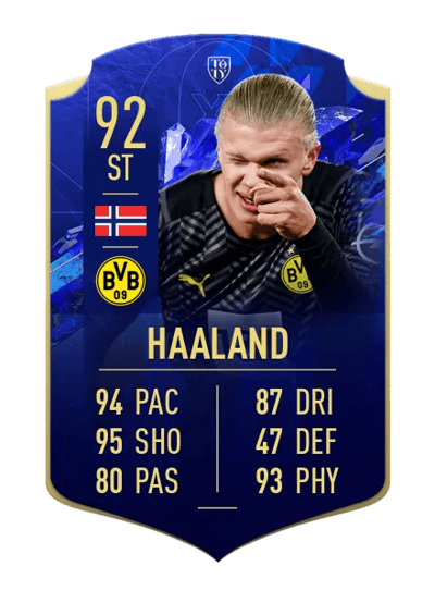Erling Haaland TOTY HONOURABLE MENTIONS 92 OVR