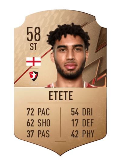 Kion Etete Rare 58 OVR