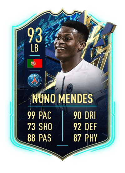 Nuno Mendes Team of the Season 93 OVR