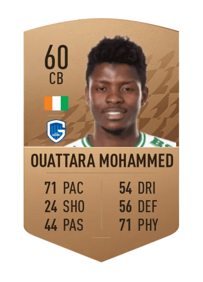 Aziz Ouattara Mohammed Common 60 OVR