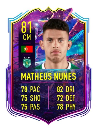Matheus Nunes FUT Future Stars 81 OVR