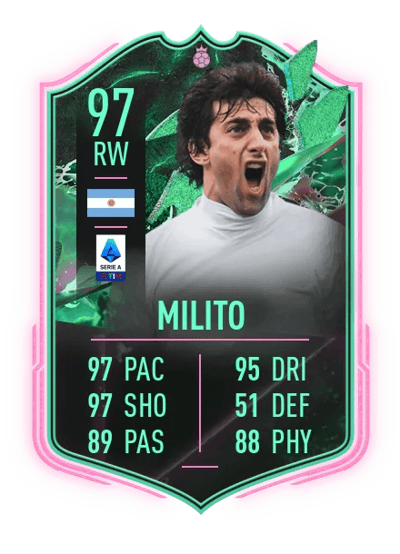 Diego Milito FUT Hero SHAPESHIFTERS 97 OVR