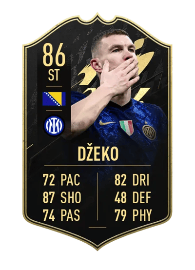 Edin Džeko Team of the Week 86 OVR