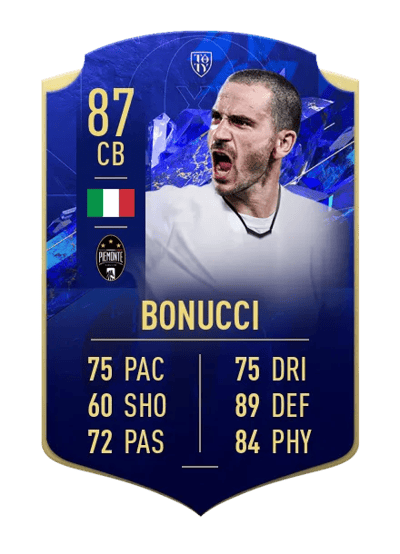 Leonardo Bonucci TOTY HONOURABLE MENTIONS 87 OVR