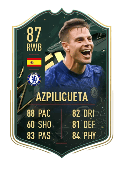 Azpilicueta WINTER WILDCARDS 87 OVR