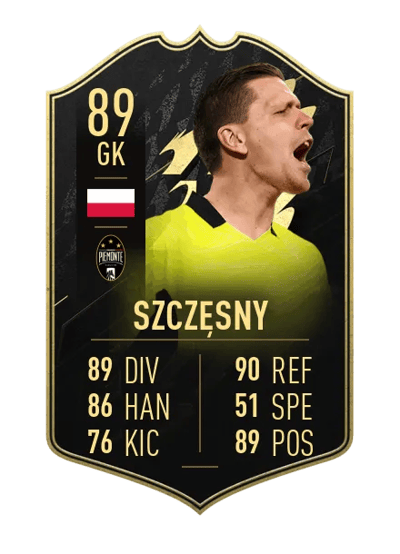 Wojciech Szczęsny Team of the Week 89 OVR