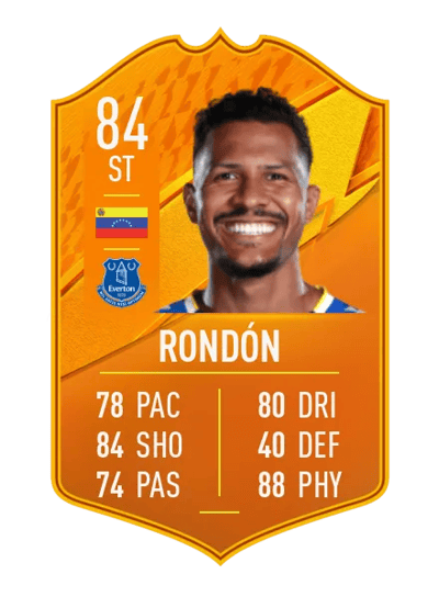 Salomón Rondón Domestic Man of the Match 84 OVR