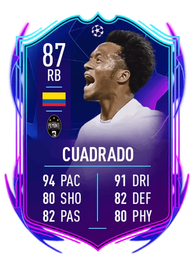 Juan Cuadrado UEFA Champions League Road to the Final 87 OVR