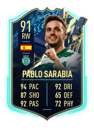 Pablo Sarabia Team of the Season 91 OVR
