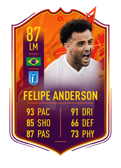 Felipe Anderson HEADLINERS 87 OVR