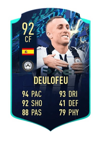 Deulofeu TEAM OF THE SEASON MOMENTS 92 OVR