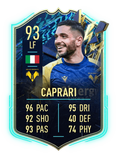Gianluca Caprari Team of the Season 93 OVR