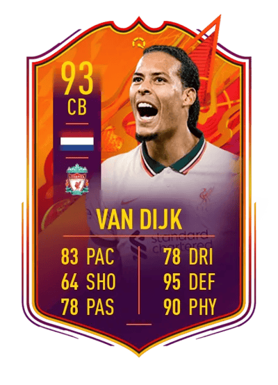 Virgil van Dijk HEADLINERS STREAK 93 OVR