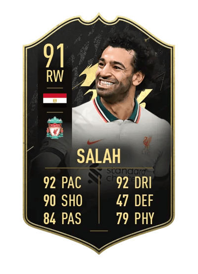 Mohamed Salah Team of the Week 91 OVR