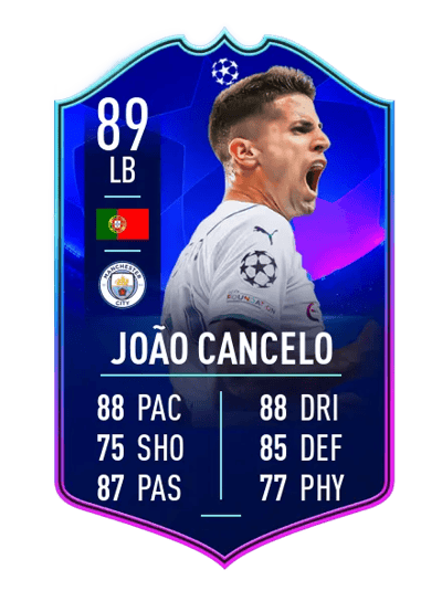 João Cancelo UEFA CHAMPIONS LEAGUE TEAM OF THE TOURNAMENT 89 OVR