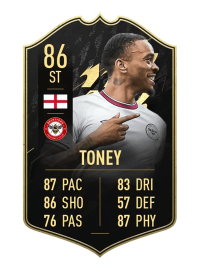 Ivan Toney Team of the Week 86 OVR