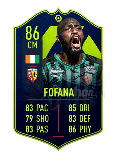 Seko Fofana POTM Ligue 1 86 OVR