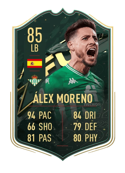 Álex Moreno WINTER WILDCARDS 85 OVR