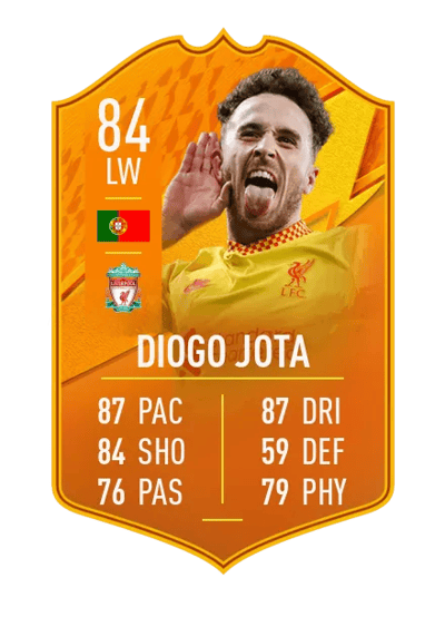Diogo Jota Domestic Man of the Match 84 OVR