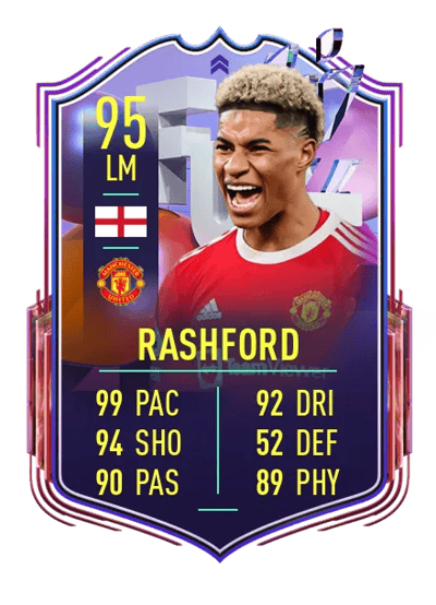 Marcus Rashford Fantasy FUT Upgrade 95 OVR