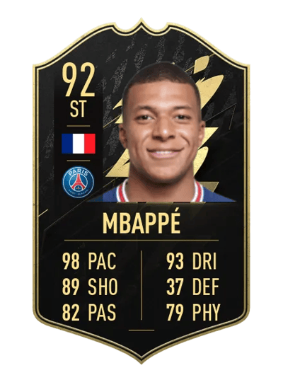 Kylian Mbappé Team of the Week 92 OVR