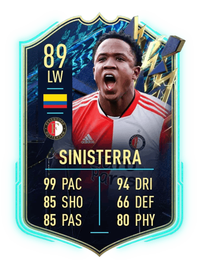 Luis Sinisterra Team of the Season 89 OVR