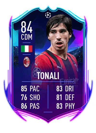 Sandro Tonali UCL Road to the Knockouts 84 OVR