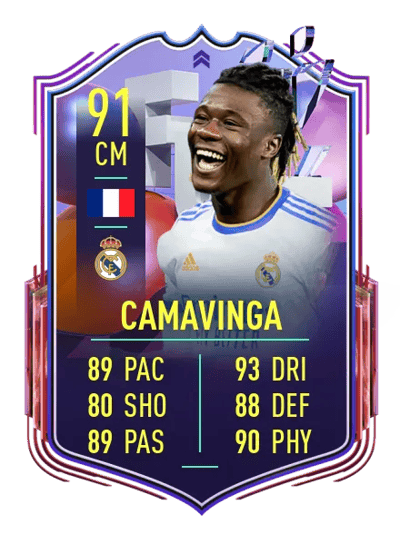 Eduardo Camavinga Fantasy FUT Upgrade 91 OVR